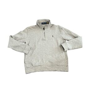 Polo Ralph Lauren 1/4 Zip Mock Neck Double Knit Pullover Sweater